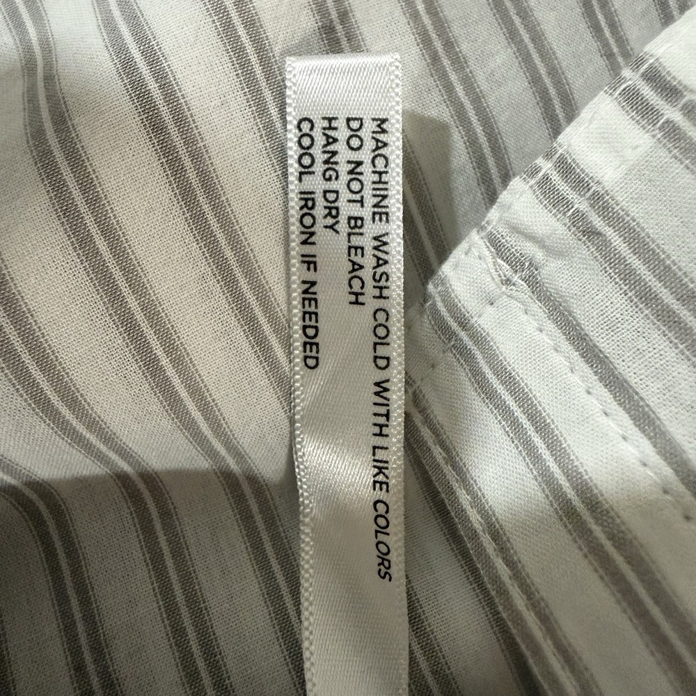 Tuckernuck Striped Button Down Shirt Oversized Small Quiet Luxury Boyfriend - Picture 7 of 7